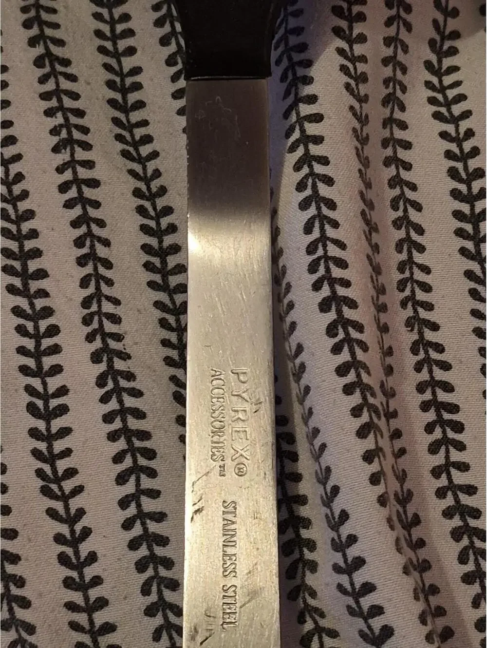 Pyrex Accessories Slotted Nylon Stainless Spatula Black Flipper Turner 13